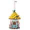 Glitzhome® 9" Resin Yellow Roof Outdoor Garden Birdhouse